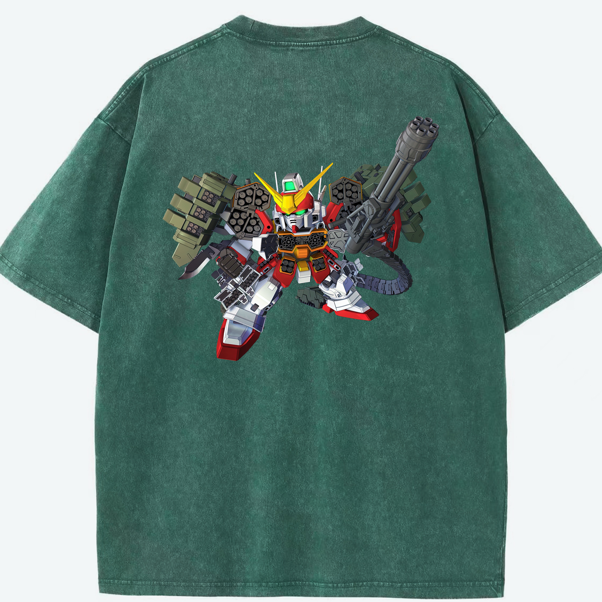 （画像用） 機動戦士ガンダム Mobile Suit Gundam 綿100% ヴィンテージ風 半袖Tシャツ（背面プリント）